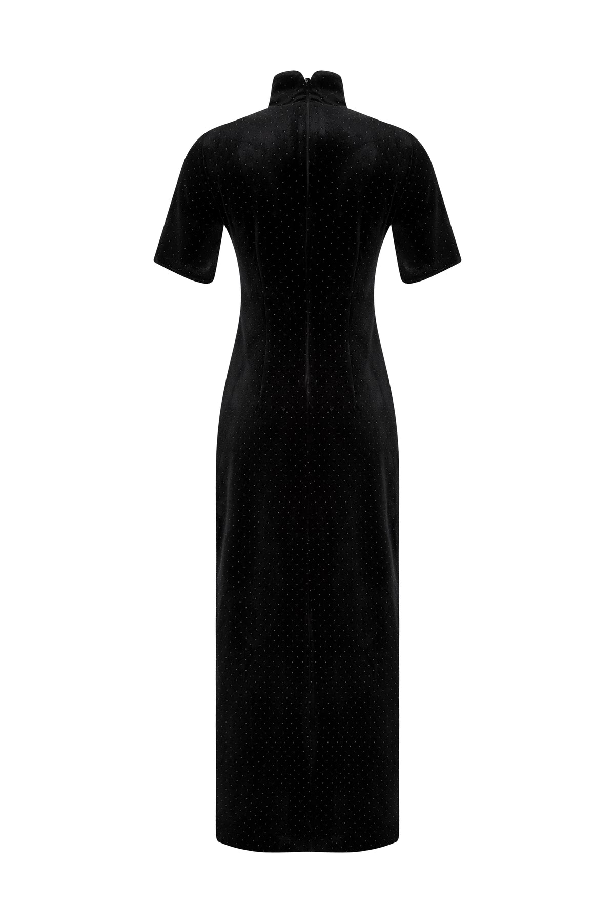 DYNASTY VELVET DRESS BLACK