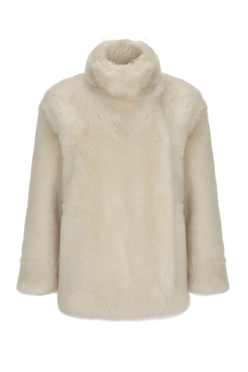 IVORY SHEARLING COAT