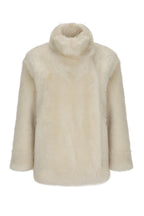 IVORY SHEARLING COAT