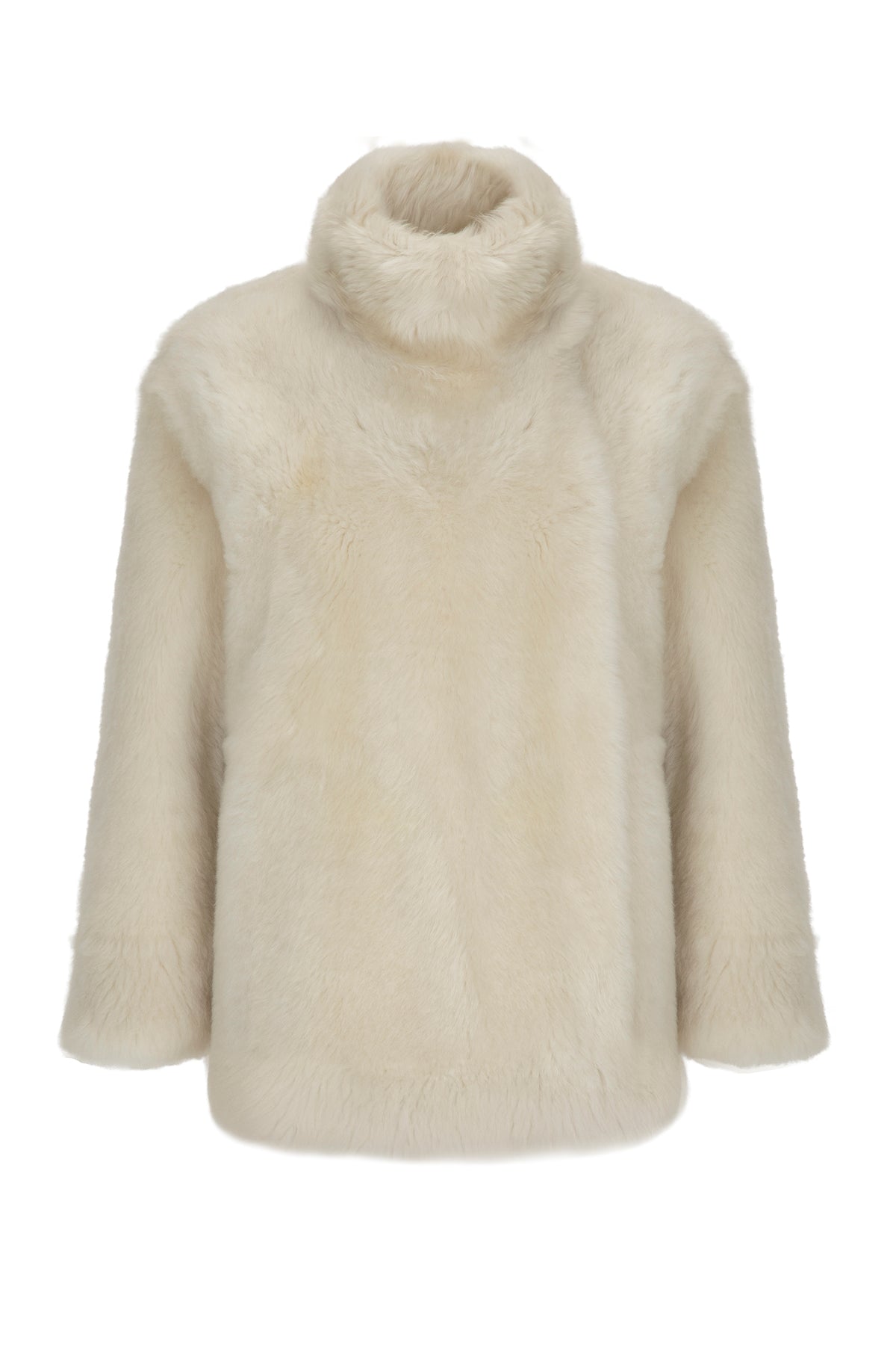 IVORY SHEARLING COAT