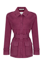 DUNE DARK PURPLE SUEDE JACKET
