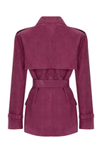 DUNE DARK PURPLE SUEDE JACKET