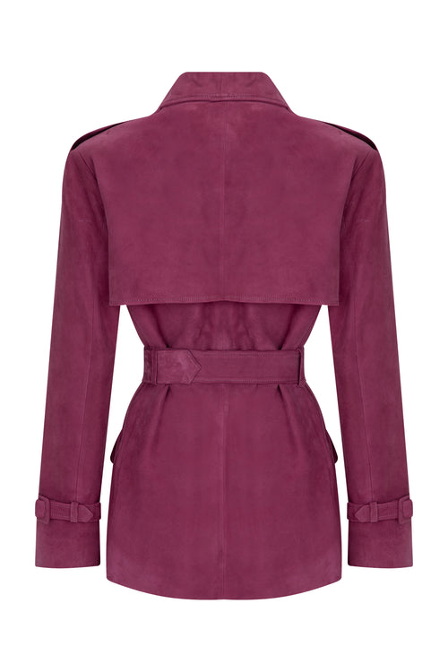 DUNE DARK PURPLE SUEDE JACKET