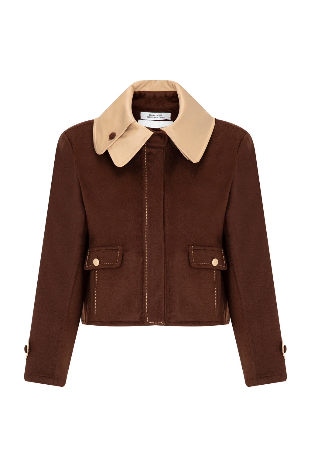 SADDLE DOUBLE COLLAR JACKET