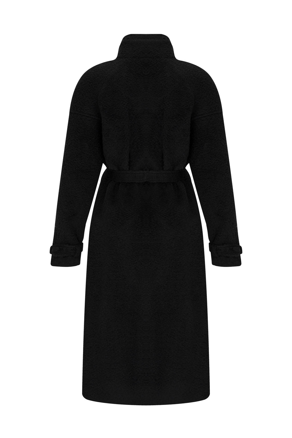 CURLY BELTED COAT