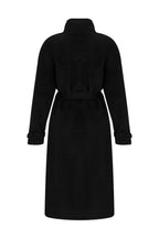 CURLY BELTED COAT