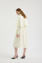 SCHATZİE BELTED MIDI TRENCH CAPE WITH STRUCTURED SILHOUETTE