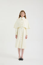 SCHATZİE BELTED MIDI TRENCH CAPE WITH STRUCTURED SILHOUETTE