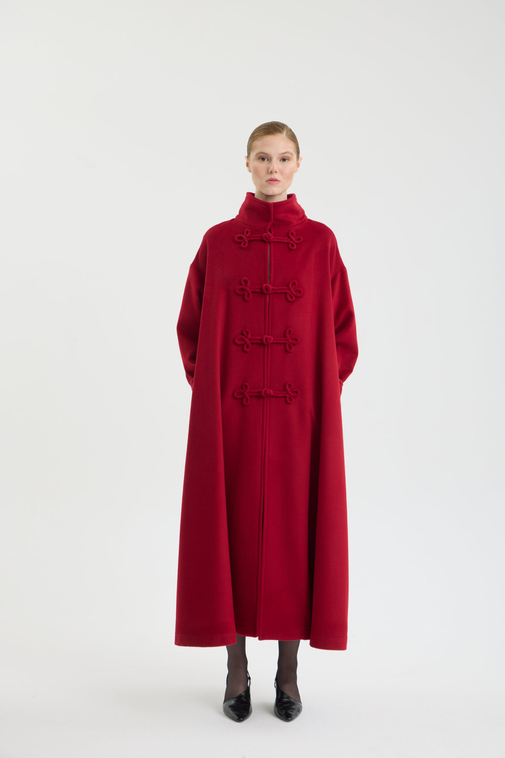 SCARLET MANDARIN COAT