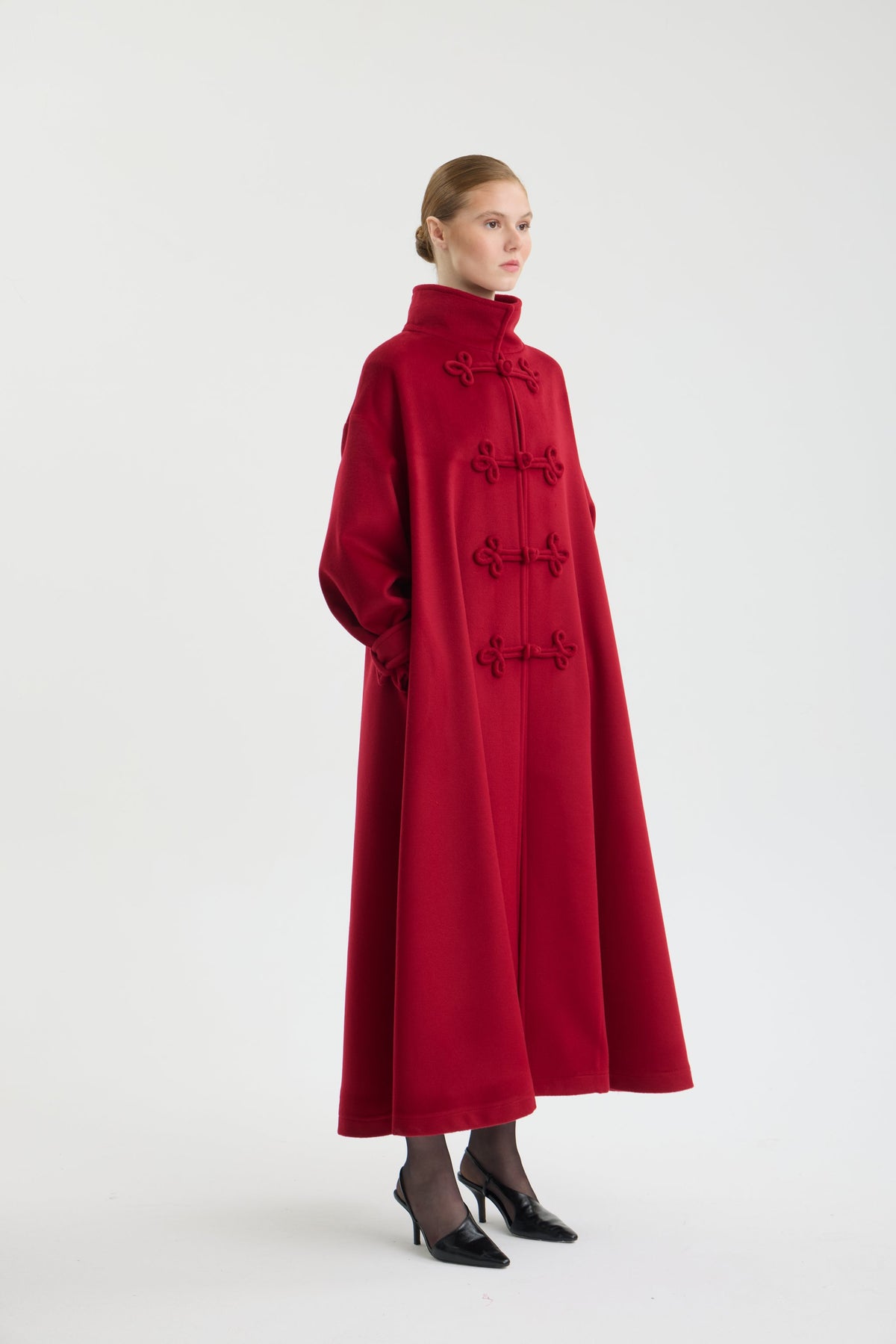 SCARLET MANDARIN COAT