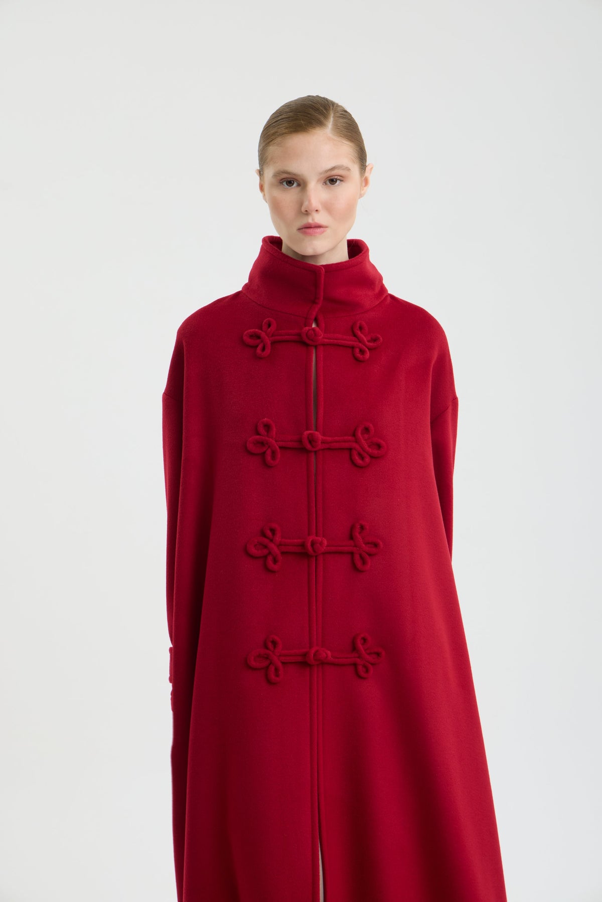 SCARLET MANDARIN COAT