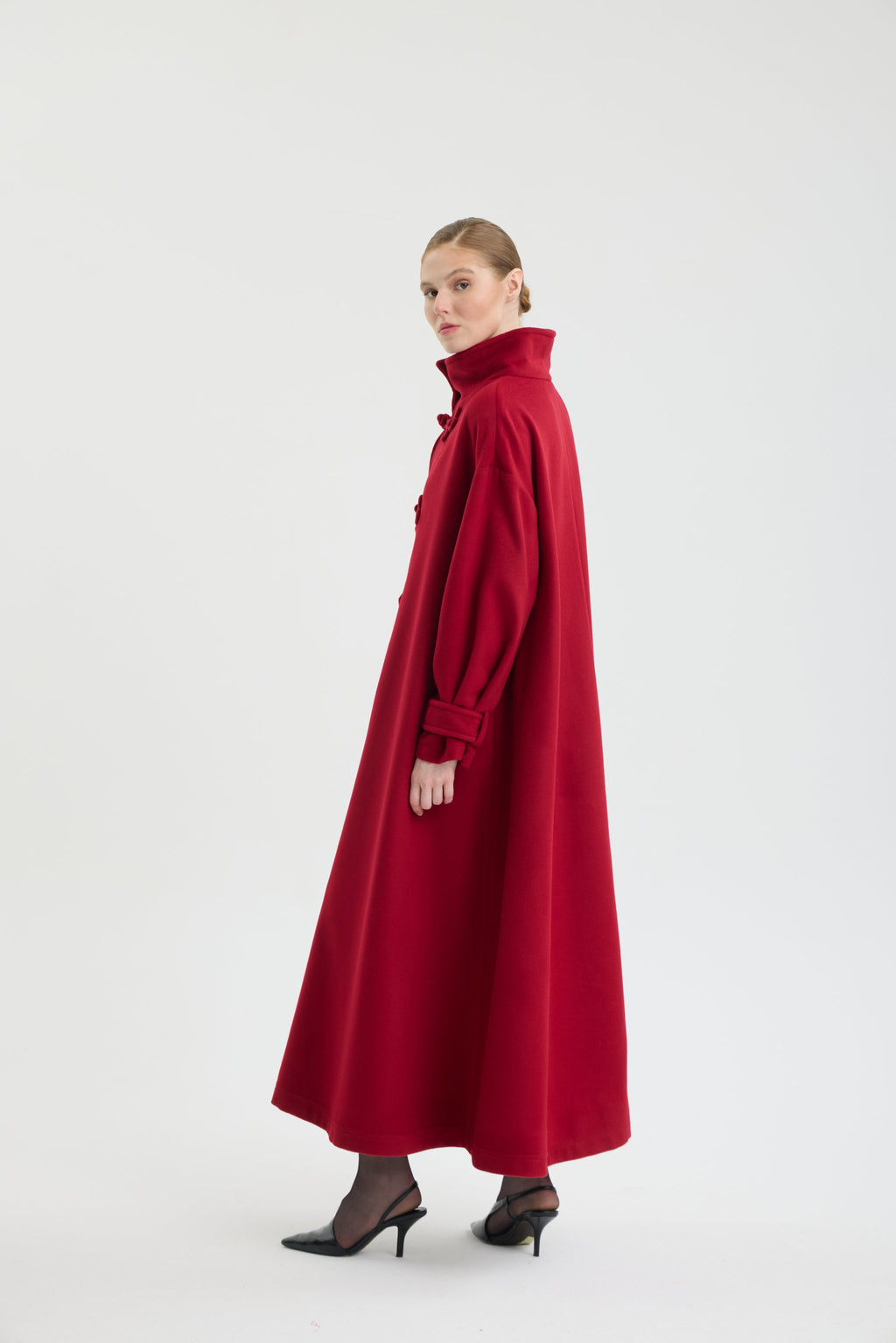 SCARLET MANDARIN COAT