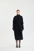 CURLY BELTED COAT