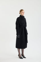 CURLY BELTED COAT