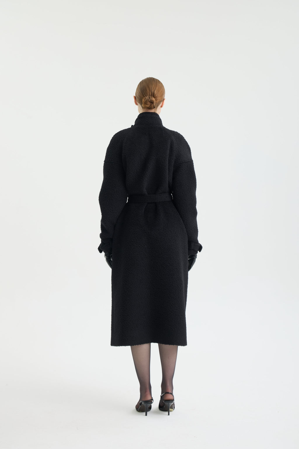 CURLY BELTED COAT