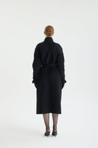 CURLY BELTED COAT